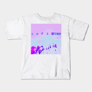 Lofi Glacier Peak Kids T-Shirt